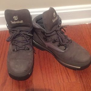 Grey Timberland Boots